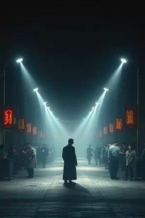 《密钥计划》剧照，主角在实验室白板前推演加密路径