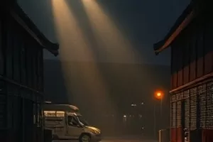 《第七次告白》剧照，两人在写字楼天台交换未寄出的信件